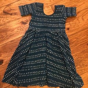 Alice + Ames ballet dress in blue dash